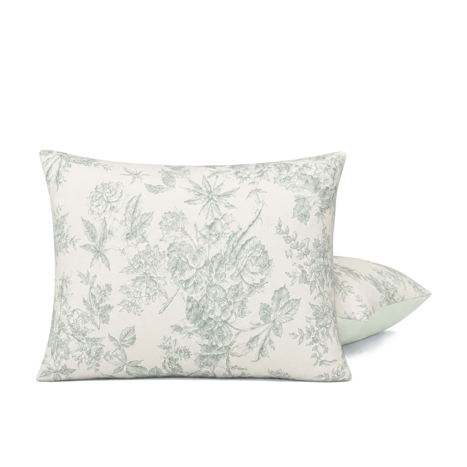 Set van 2 HappyBed Kussenslopen in Jacquard Mint kleur