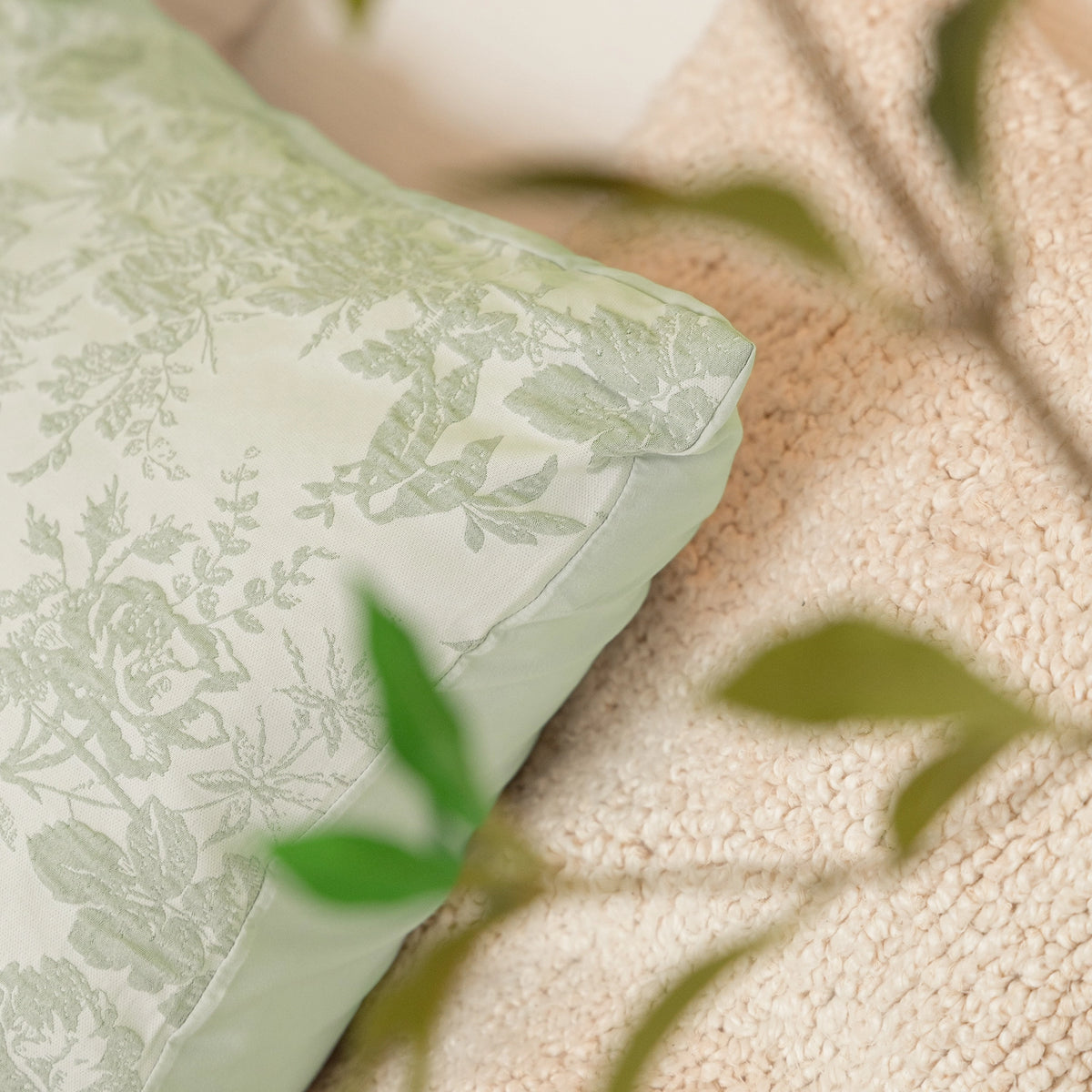 Kissenbezüge | Jacquard | Mint | Set mit 2