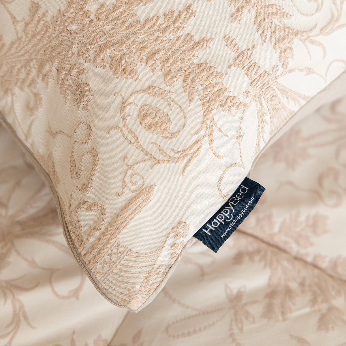 Kissenbezüge | Jacquard | Taupe | 2er-Set