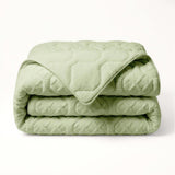 Wasbaar All Season Dekbed | Teddy | Jacquard | Groen