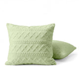 Kussenslopen | Teddy | Jacquard | Groen | Set van 2
