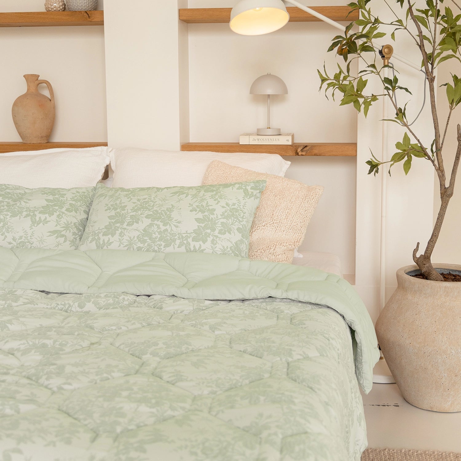 HappyBed Wasbaar All Season Dekbed | Jacquard | Mint