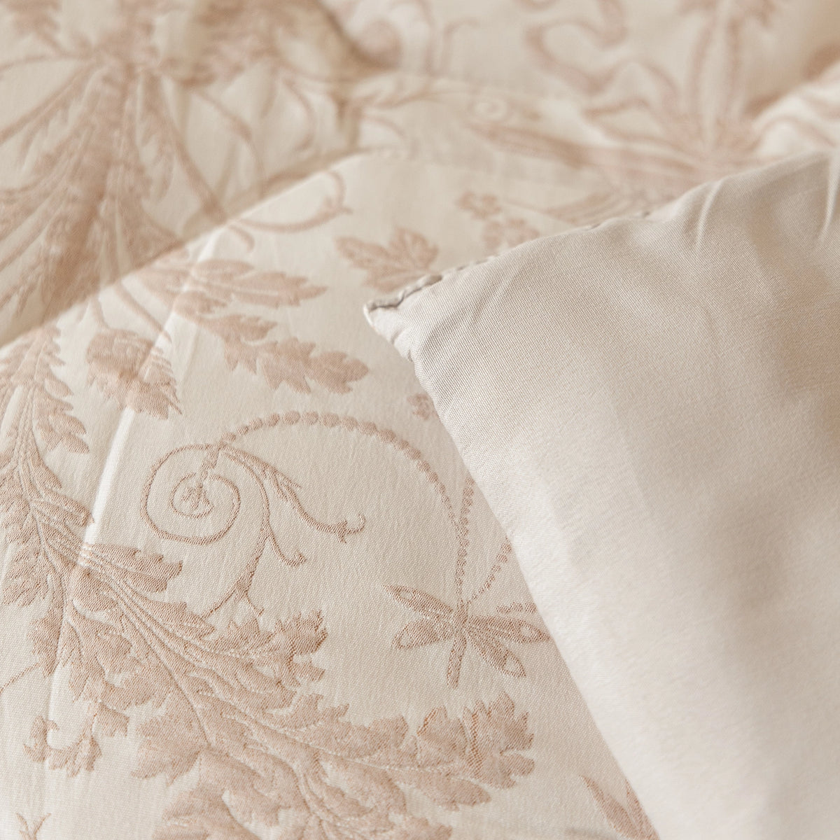 Wasbaar All Season Dekbed | Jacquard | Taupe