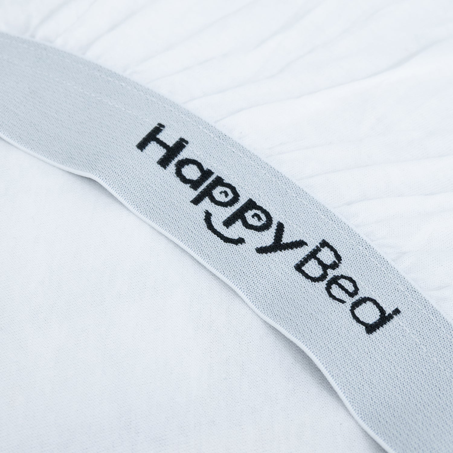 HappyBed Fitted Sheet | Cotton | Jersey White
