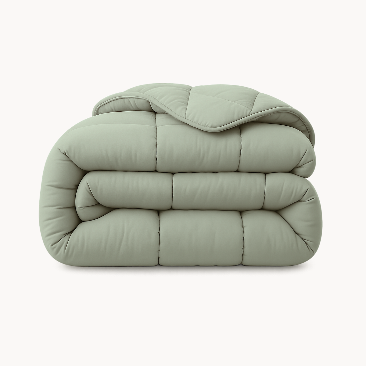 HappyBed Jersey Light Green dekbed met zachte jersey en holle vezel vulling voor het hele jaar