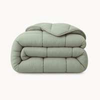 HappyBed Jersey Light Green dekbed met zachte jersey en holle vezel vulling voor het hele jaar