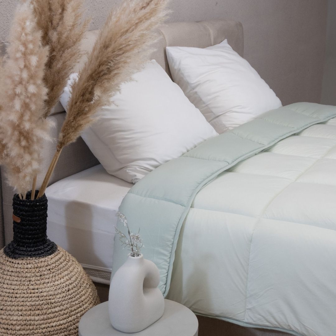 HappyBed Jersey Light Green - Duvet for all seasons