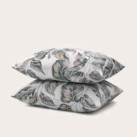 Set van 2 HappyBed kussenslopen met Jungle Plants design van zachte microvezel en rits sluiting