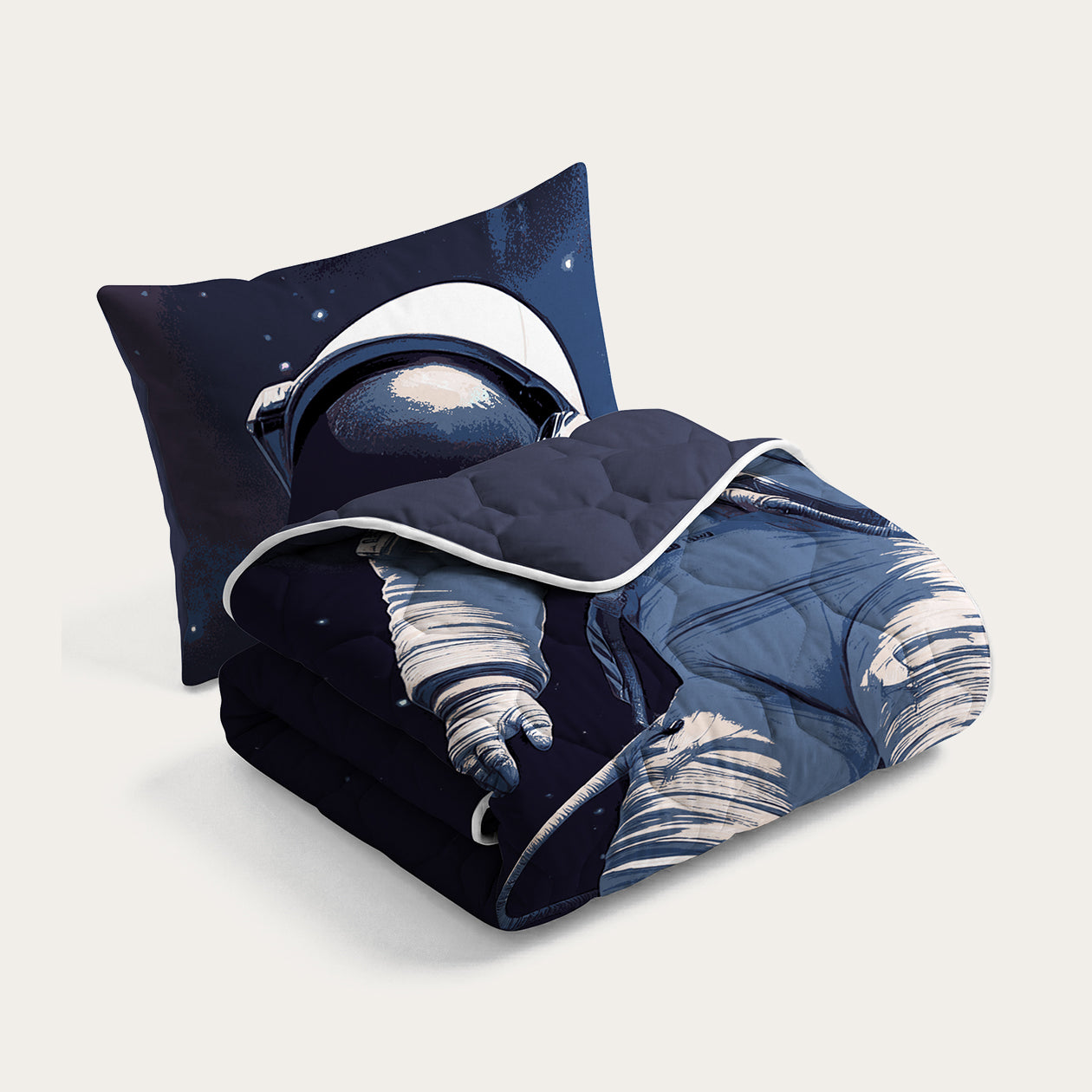 HappyBed Børnedyne | Astronaut | Til hele året + pudebetræk - SKU: 8717752114900