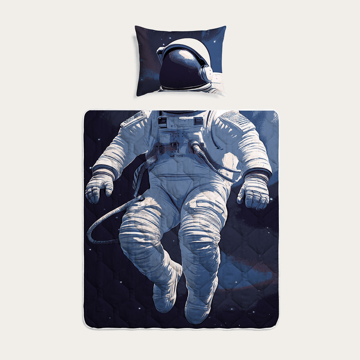 HappyBed Kids Dekbed | Astronaut | Voor het hele jaar + kussensloop