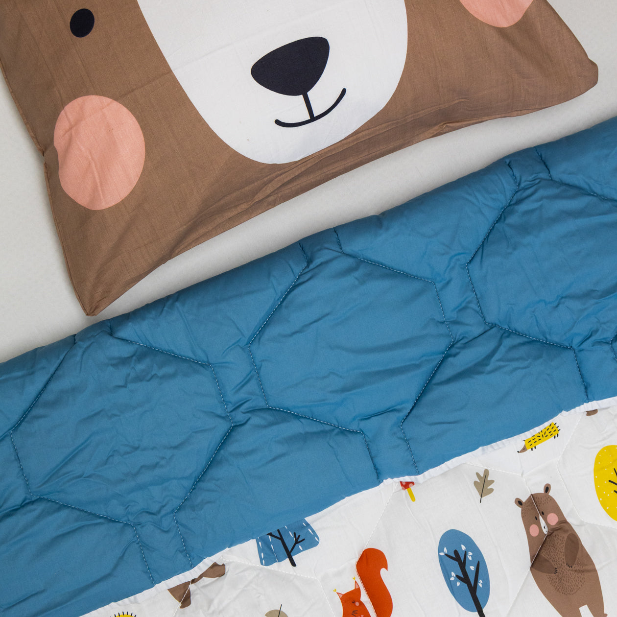 HappyBed Kids taie d'oreiller | Bobby Bear | 100% coton