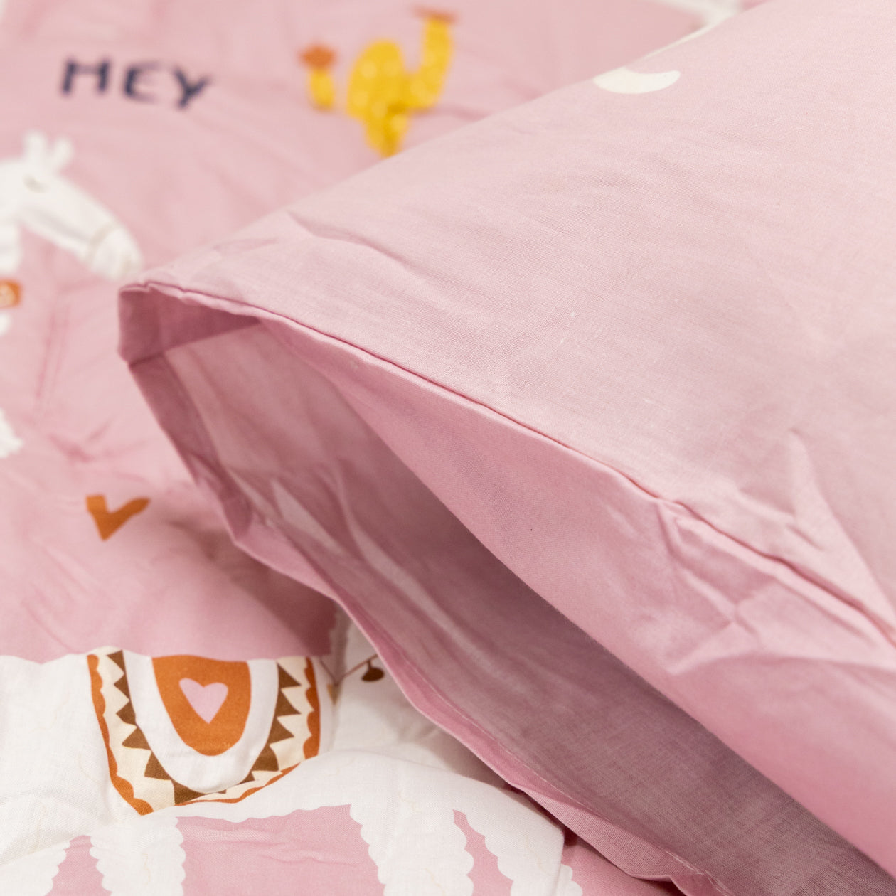 HappyBed Kids Kissenbezug | Lizzy Lama | 100% Baumwolle