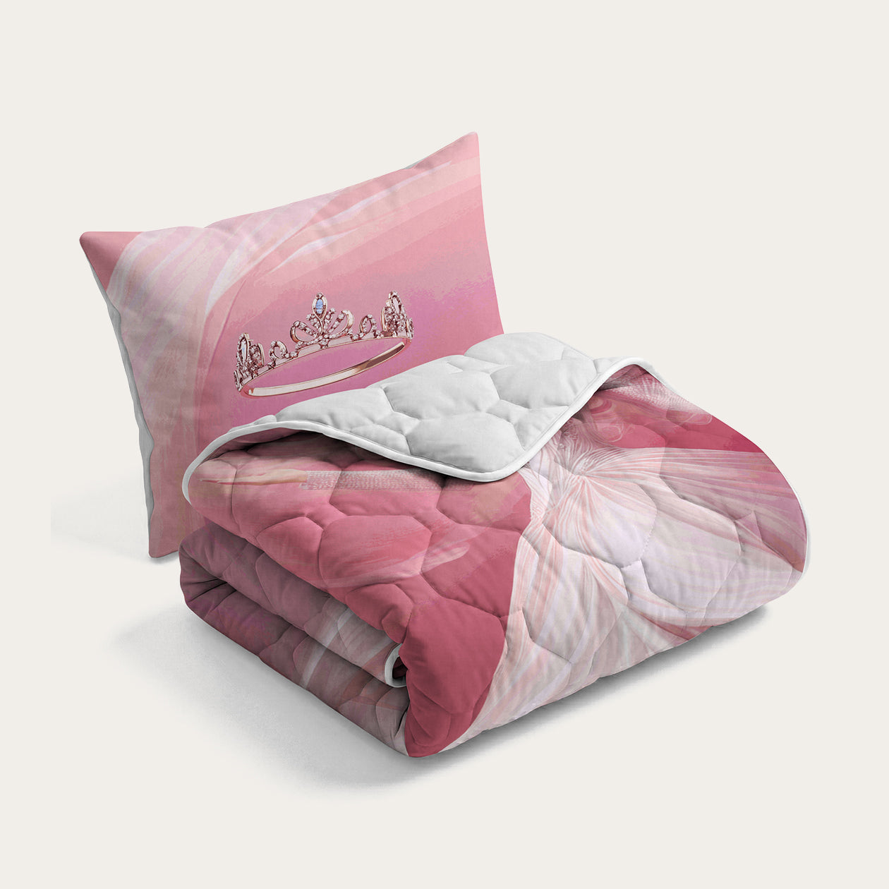 HappyBed Børnedynen | Prinsesse | Til hele året + pudebetræk - SKU: 8717752115280