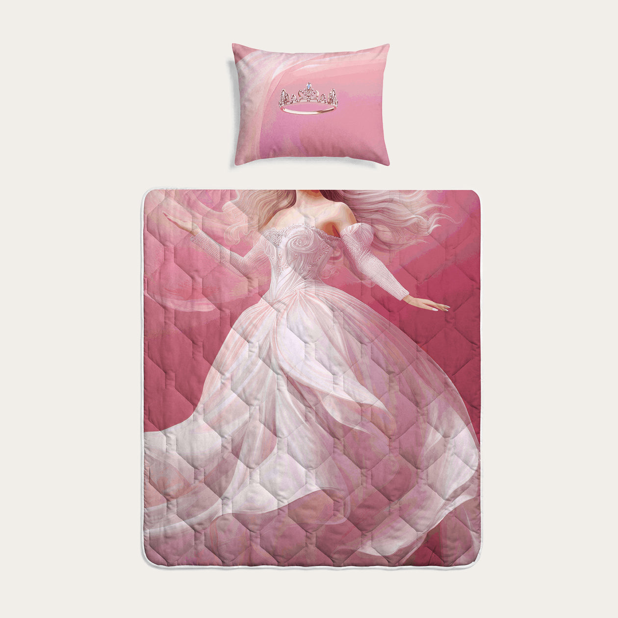 HappyBed Barn Täcke | Prinsessa | För hela året + örngott