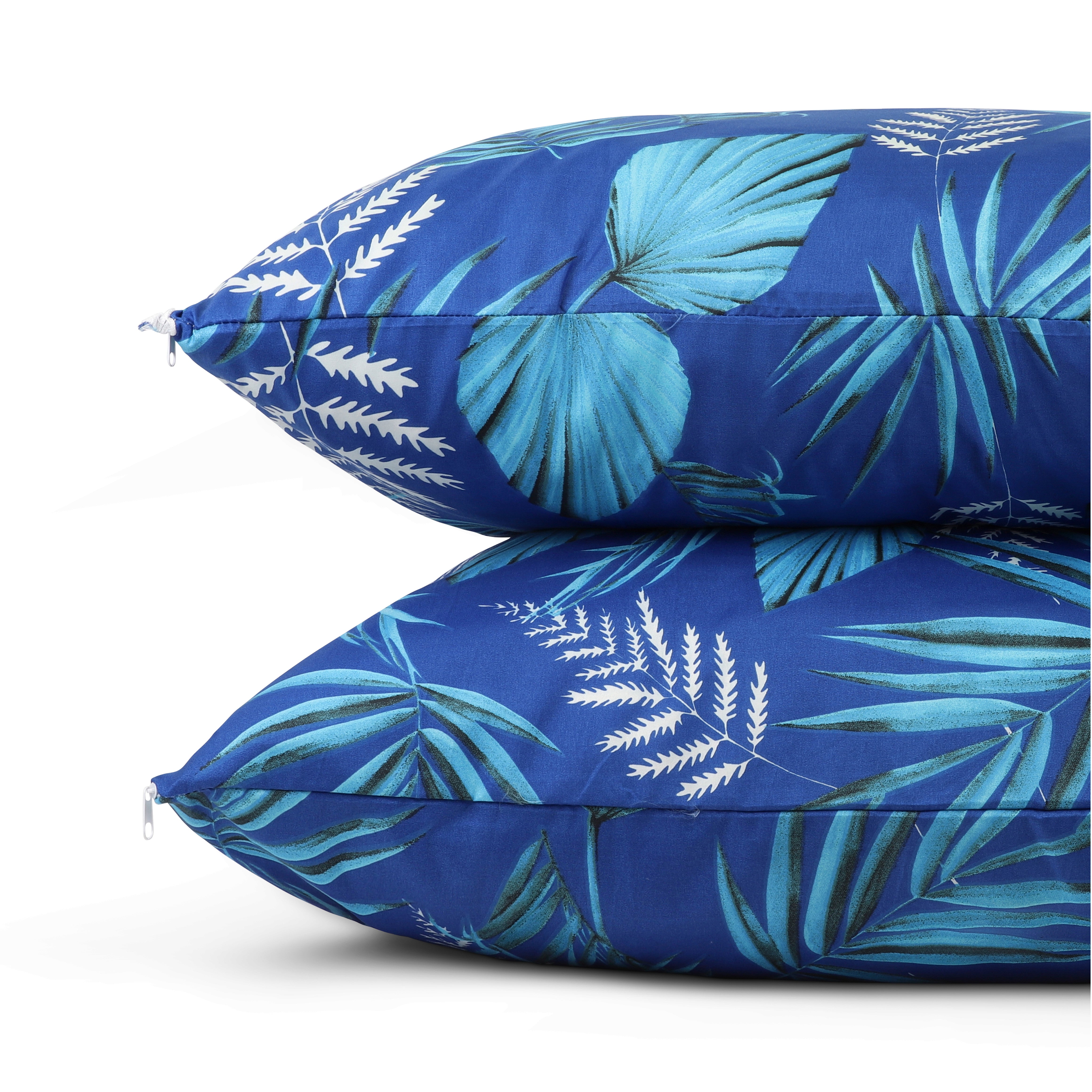 Funda de almohada HappyBed | Hojas azules | Set de 2