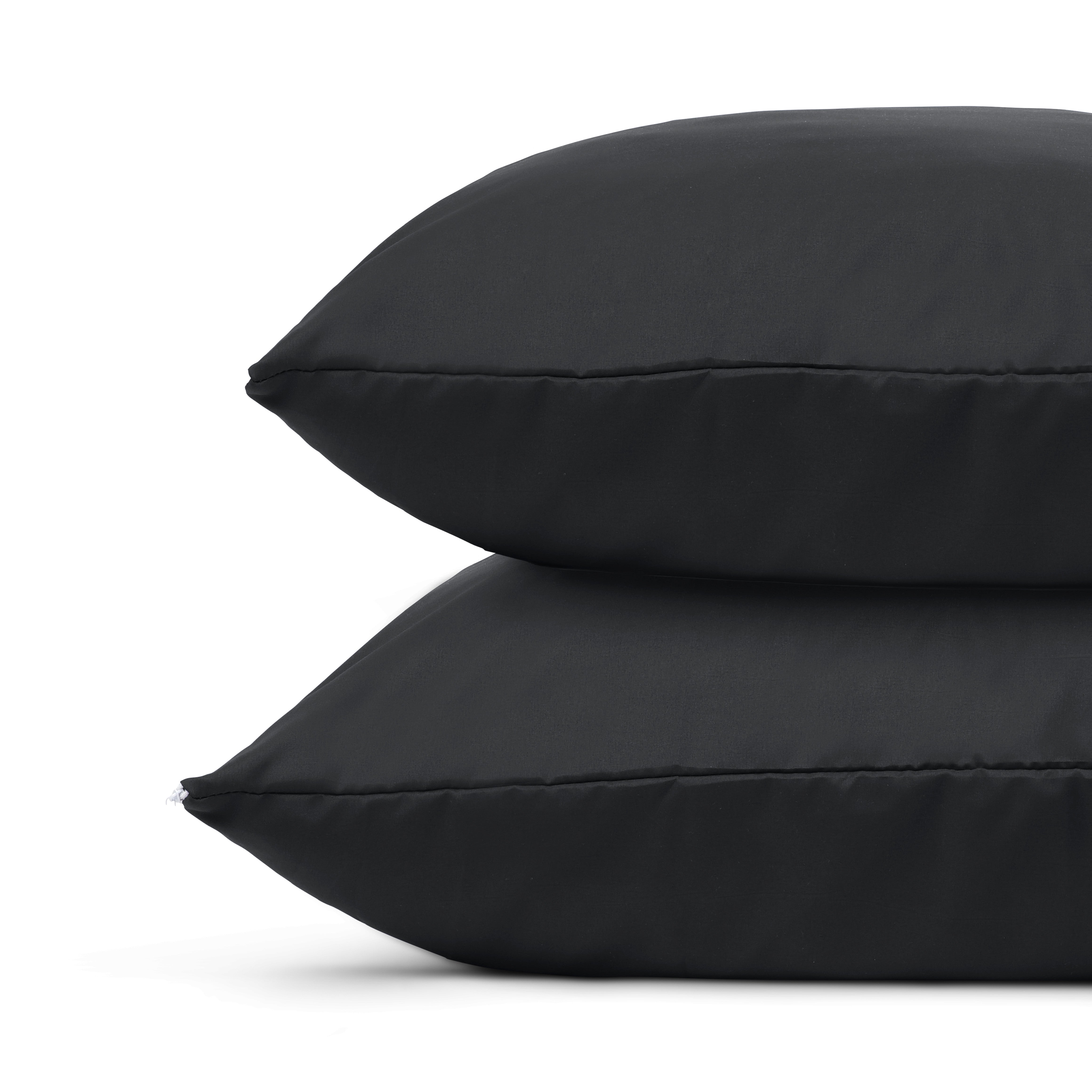 HappyBed Schwarze Kissenbezug-Set 2 Stück