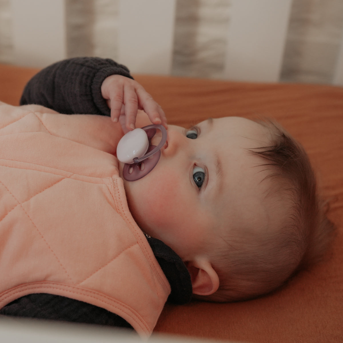 HappyBed weighted baby sleeping bag | Old Pink