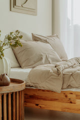 Pudebetræk | Feather Down | taupe | sæt med 2