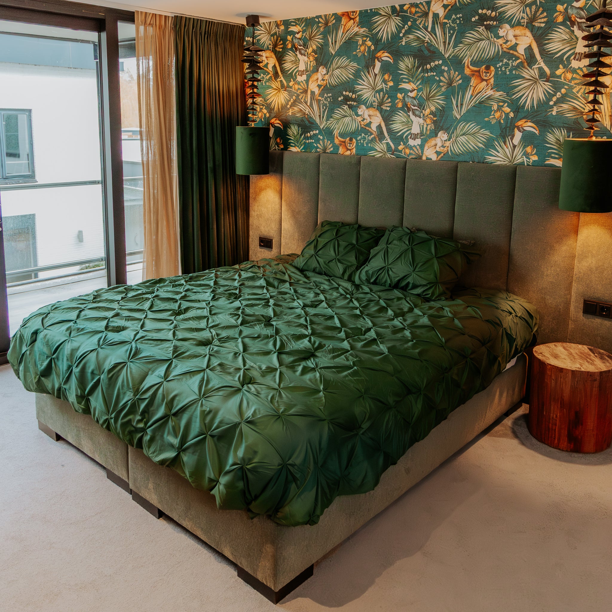 HappyBed Duvet | Grand Fold Imperial Moss | For year-round use