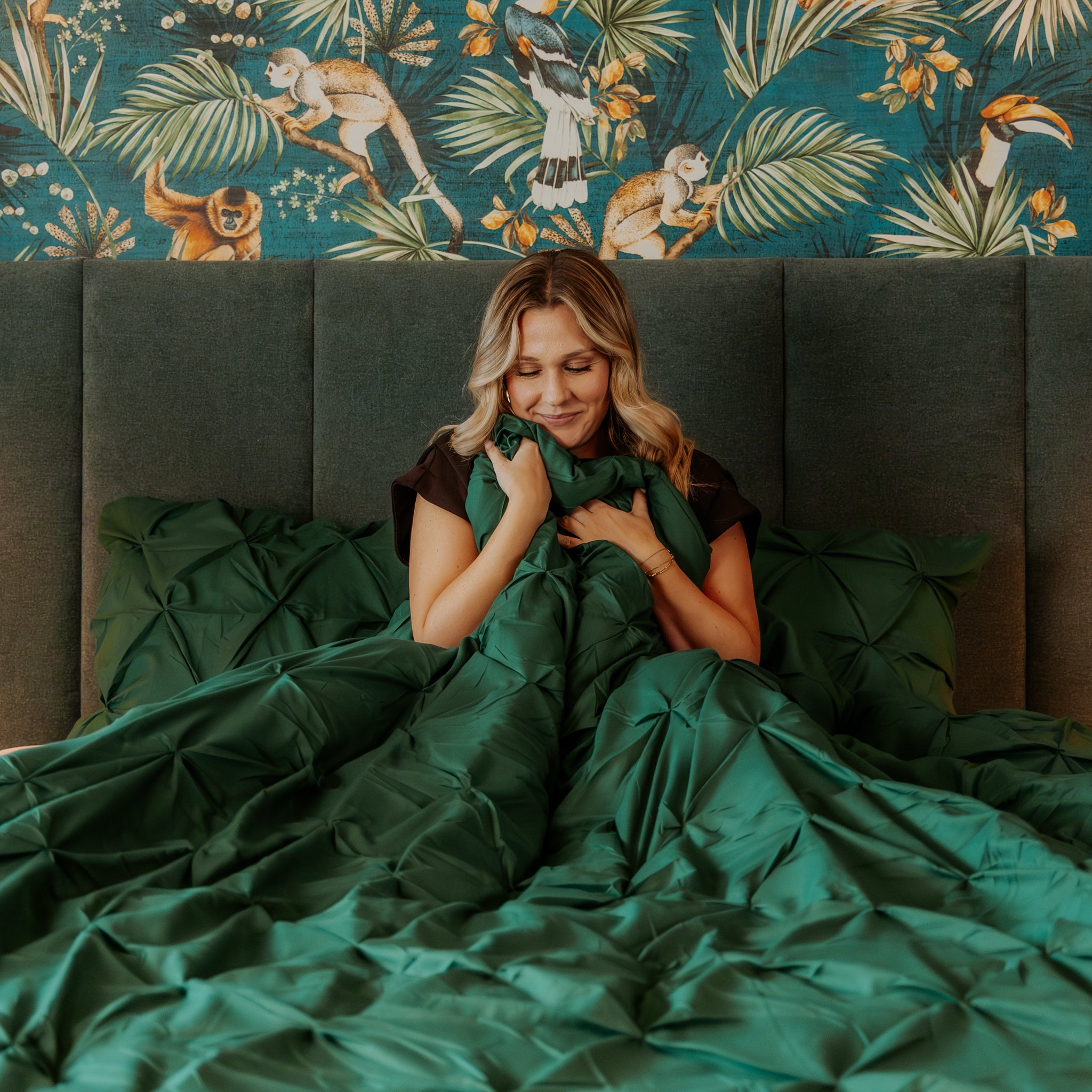 HappyBed Duvet | Grand Fold Imperial Moss | For year-round use