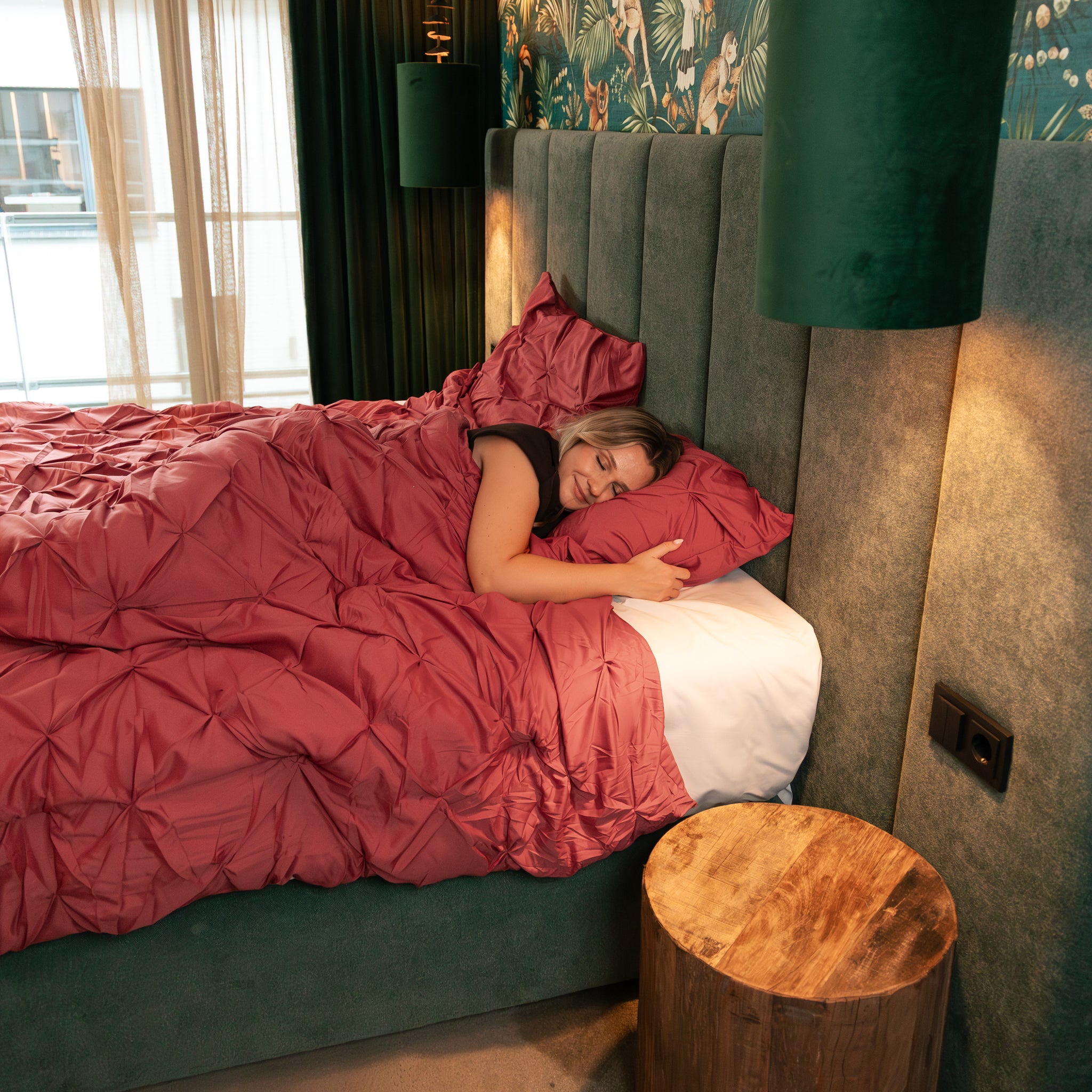 Couette HappyBed | Grand Pli Brun Terre | Pour toute l’année