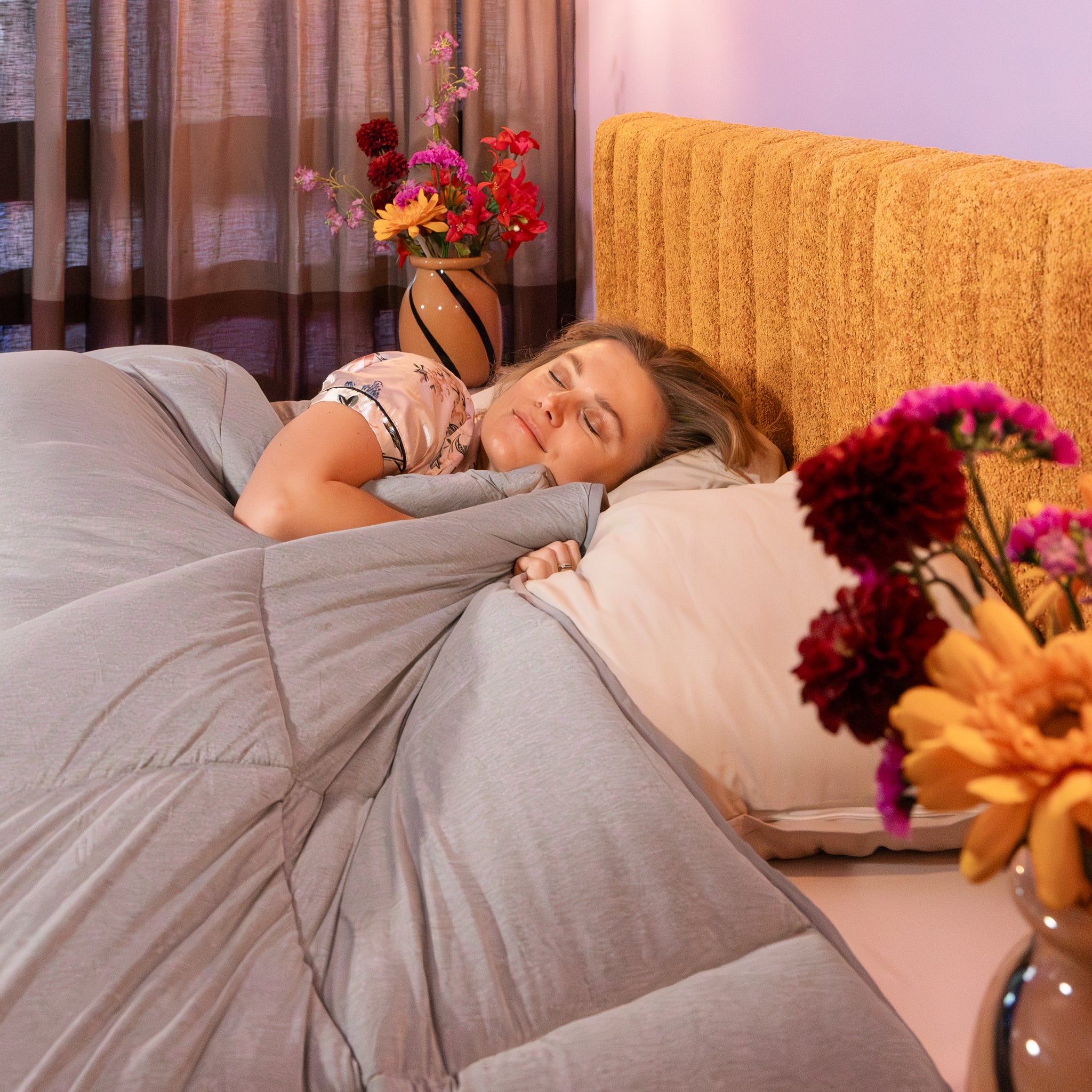 HappyBed Couette | Jersey Taupe | Pour toute l'année