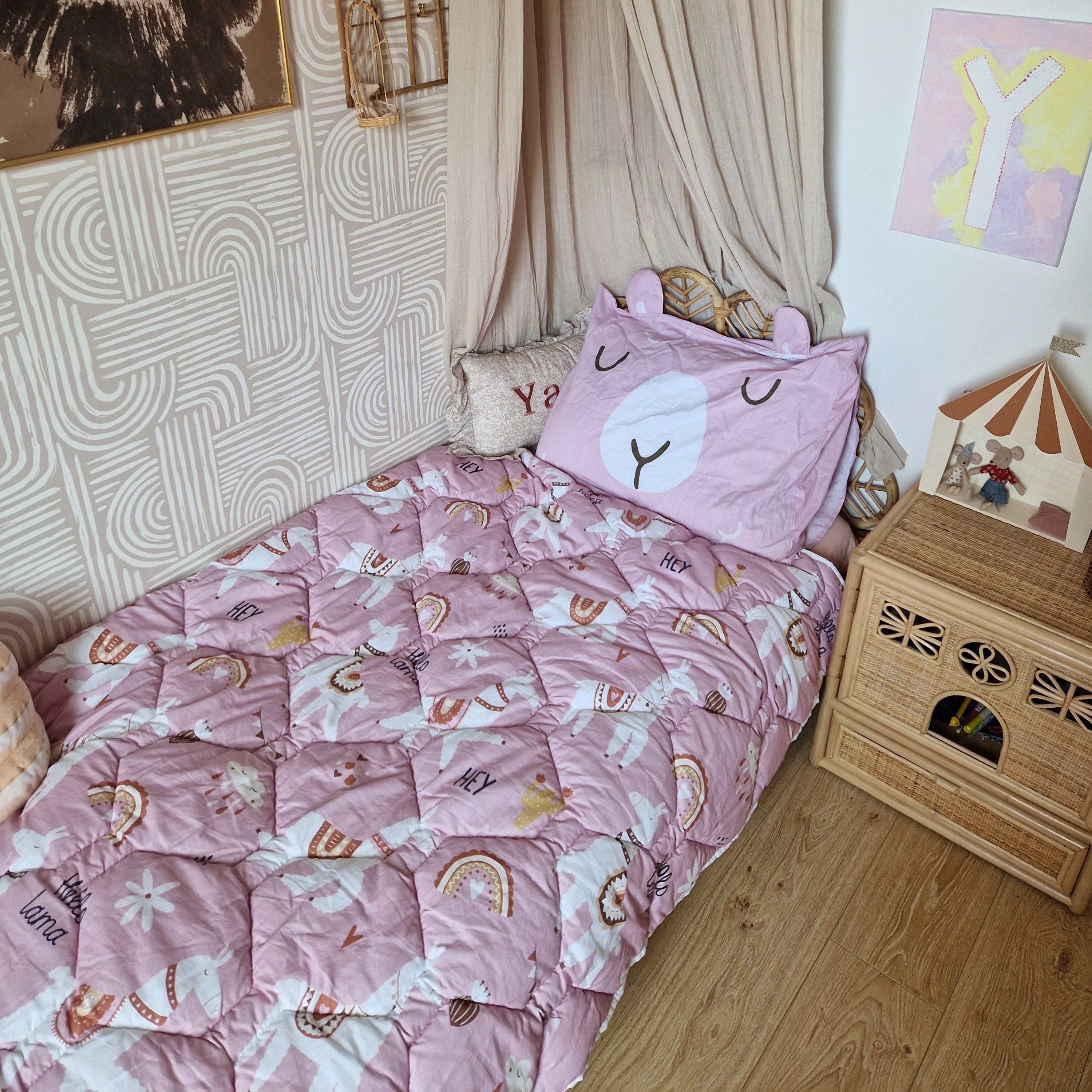 HappyBed Kids Bundel | Lizzy Lama & Peter Panda + kussenslopen