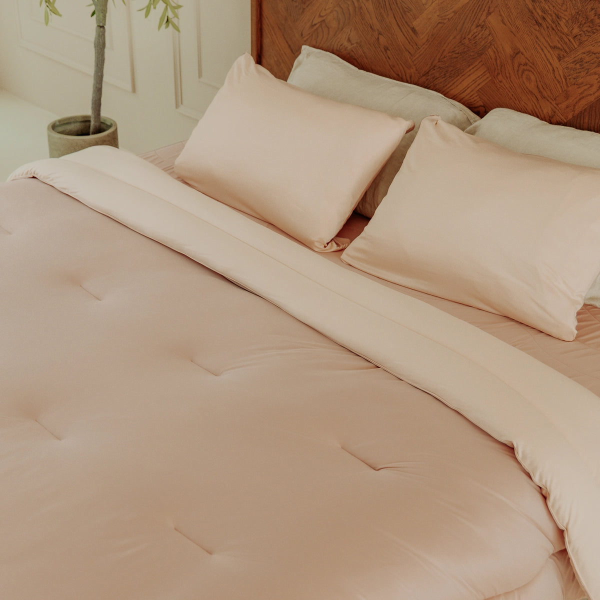 Washable All Season Duvet | Marshmallow | Taupe