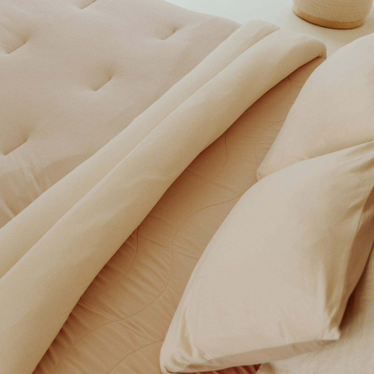Washable All Season Duvet | Marshmallow | Taupe