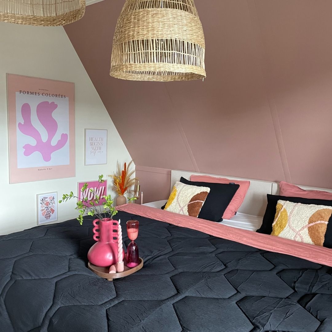 HappyBed Täcke | Mousseline Svart | För hela året