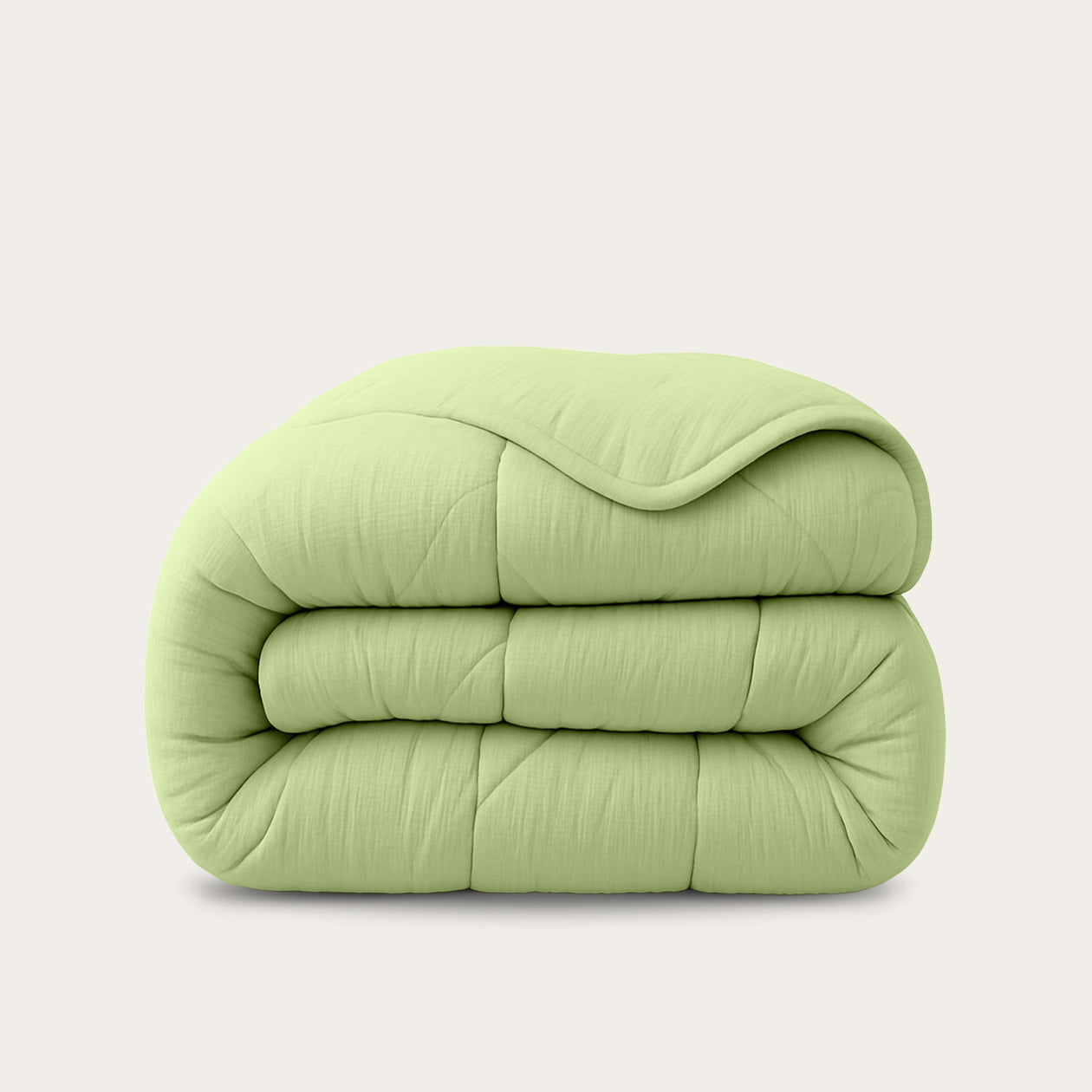 HappyBed Duvet | Muslin Light Green | For all seasons - SKU: 8721001726578