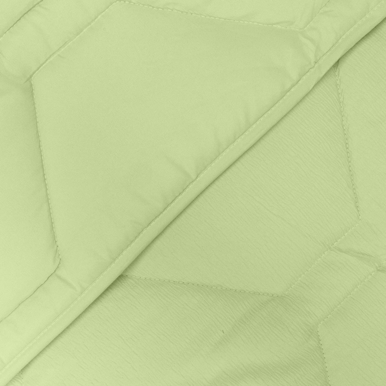 HappyBed Dekbed | Mousseline Light Green | Voor het hele jaar