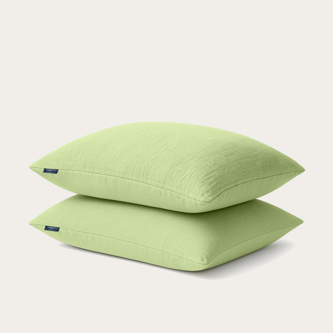 HappyBed Pillowcase | Muslin Light Green | Set of 2 - SKU: 8721001726745