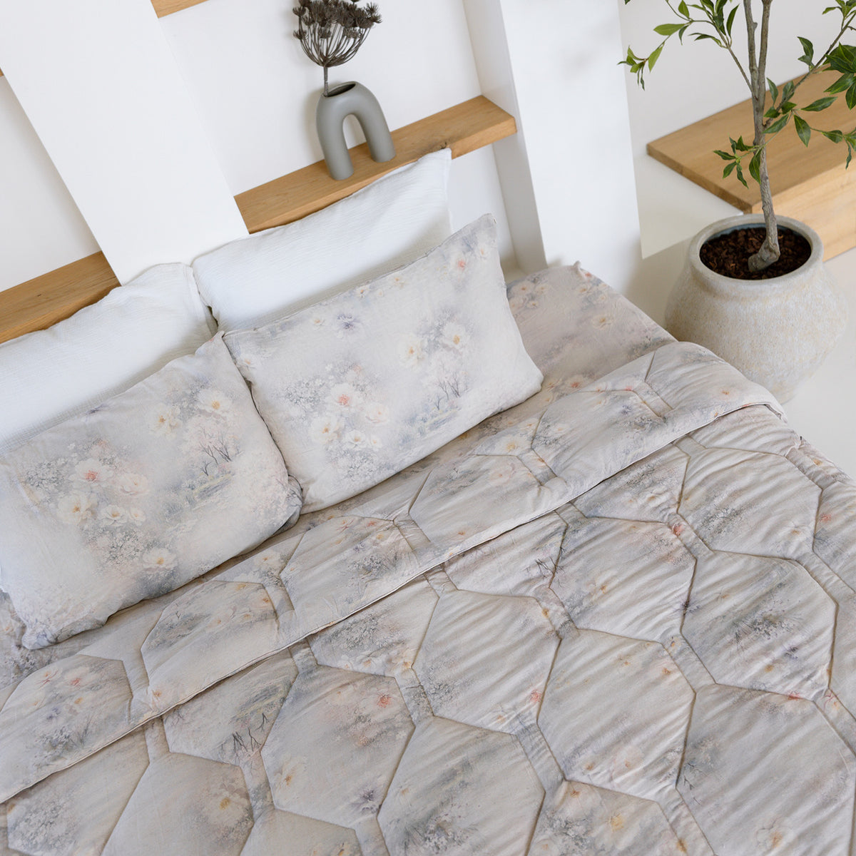 Fitted Sheet| Flowers| Cotton Linen