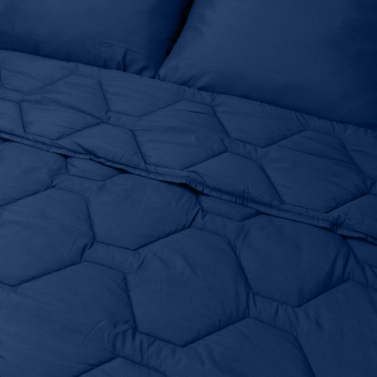HappyBed 4-Jahreszeiten Bettdecke | Navy | Verstellbar