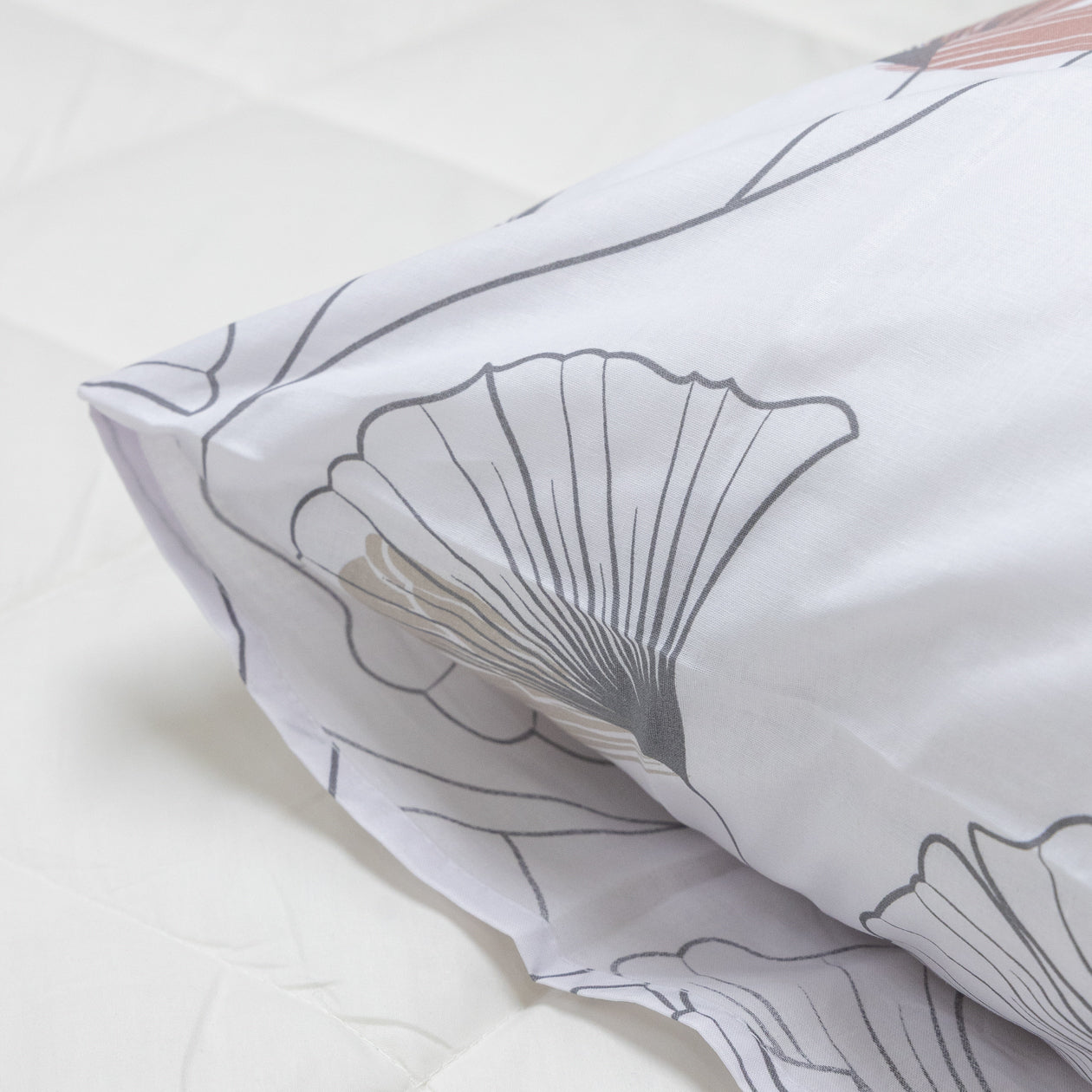 HappyBed Pillowcase | Pink Stems | Set of 2