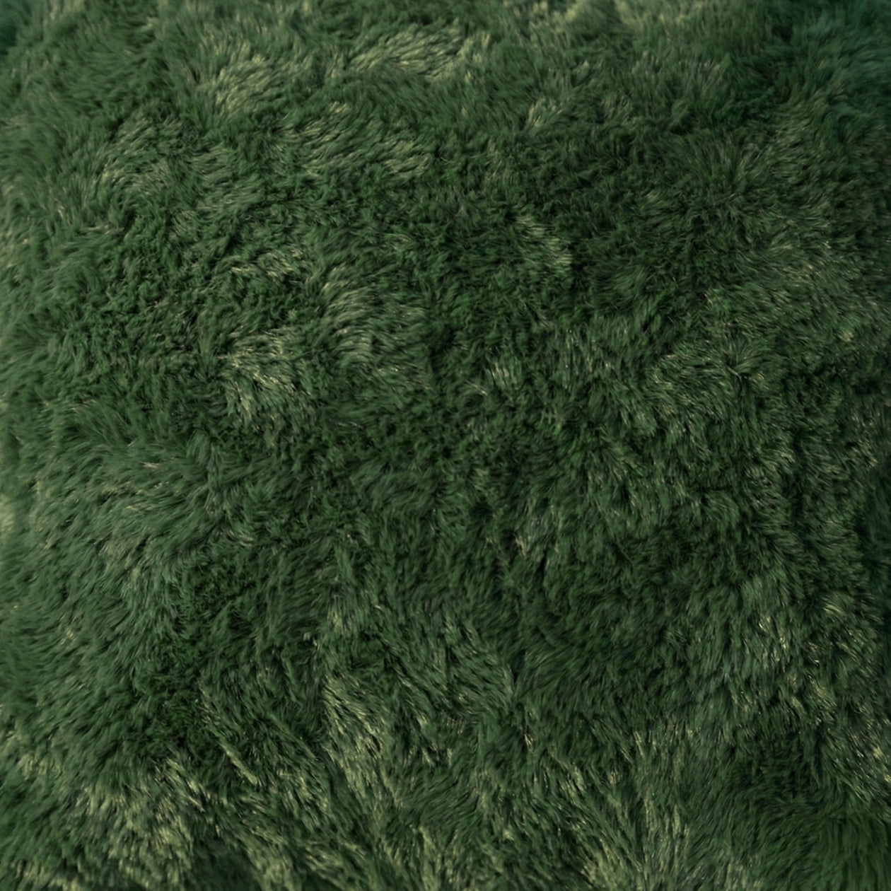 HappyBed Pillowcase | Teddy Plush Dark Green | Set of 2