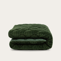 HappyBed Dekbed | Teddy Plush Dark Green | Voor het hele jaar