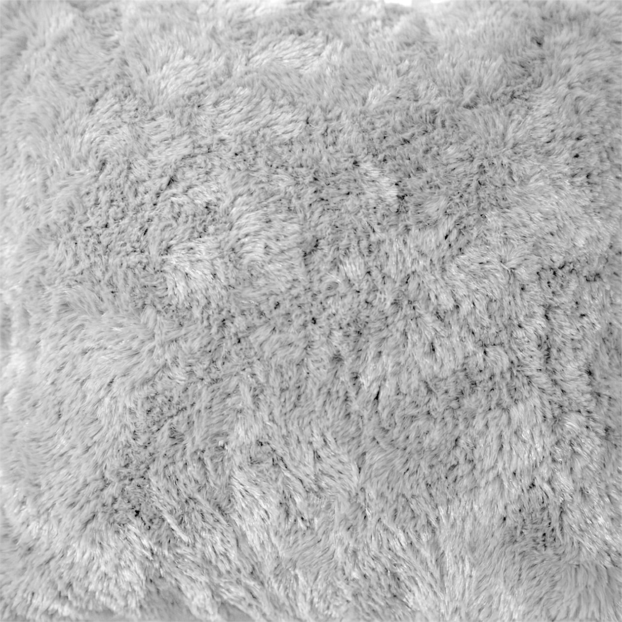 HappyBed Pillowcase | Teddy Plush Grey | Set of 2