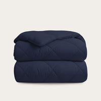 HappyBed Premium Duvet | Midnight Navy | For Year-Round Use | 100% Percale Cotton
