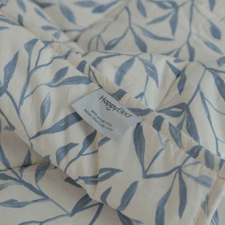 HappyBed Premium Duvet | Twilight Leaves | For all seasons | 100% Percale cotton