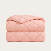 HappyBed Premium Bettdecke | Vintage Pink | Für das ganze Jahr I 100% Perkal Baumwolle