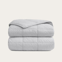 HappyBed Premium dekbed grijs percal katoen voor alle seizoenen hypoallergeen en sneldrogend