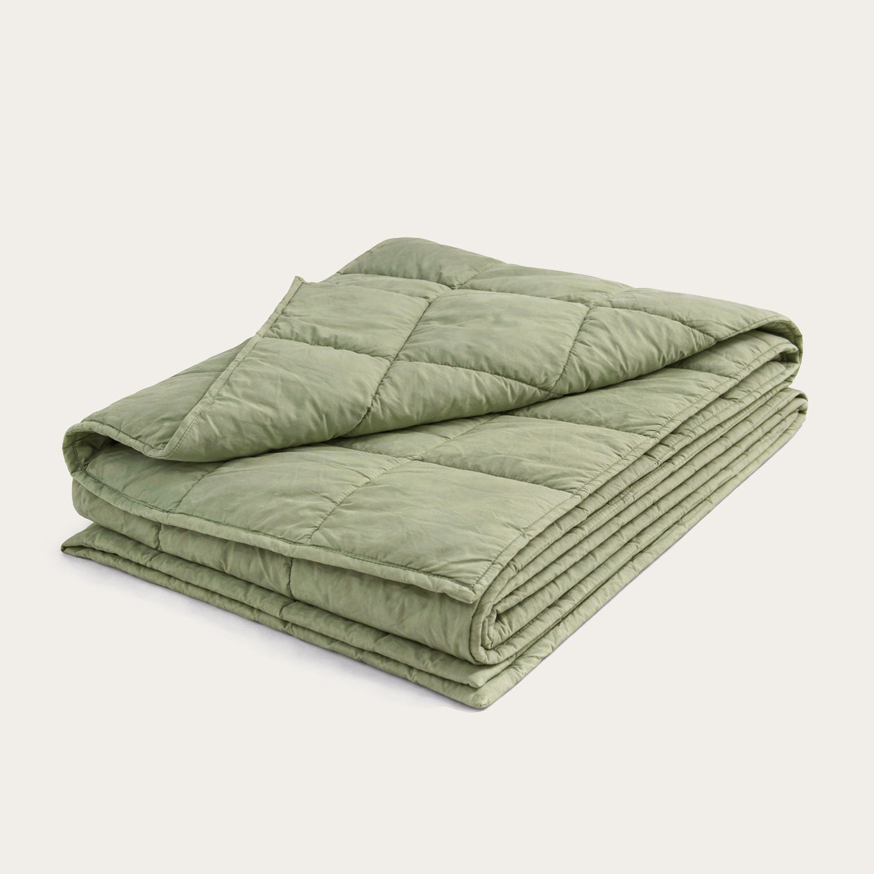 HappyBed Premium Duvet | Sage Green | For Year-Round Use | 100% Percale Cotton - SKU: 8719023690663
