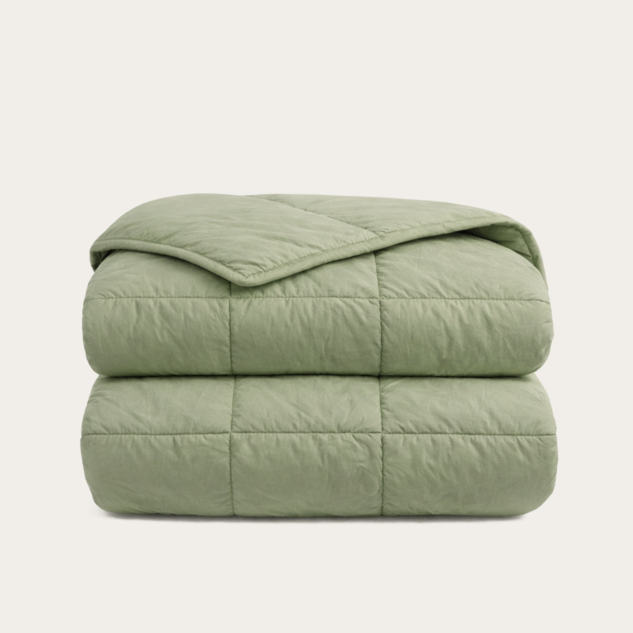 HappyBed Premium Percal Dekbed | Sage Green | Voor het hele jaar - SKU: 8719023690663