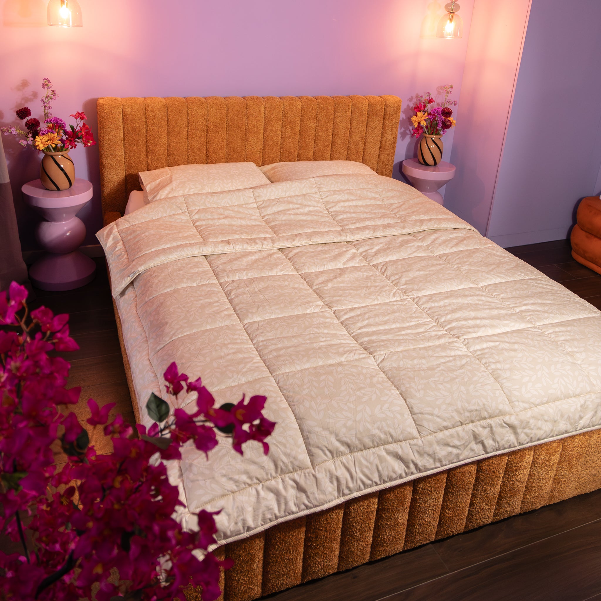 HappyBed Premium Bettdecke | Sand Drift | Für das ganze Jahr | 100% Perkal Baumwolle