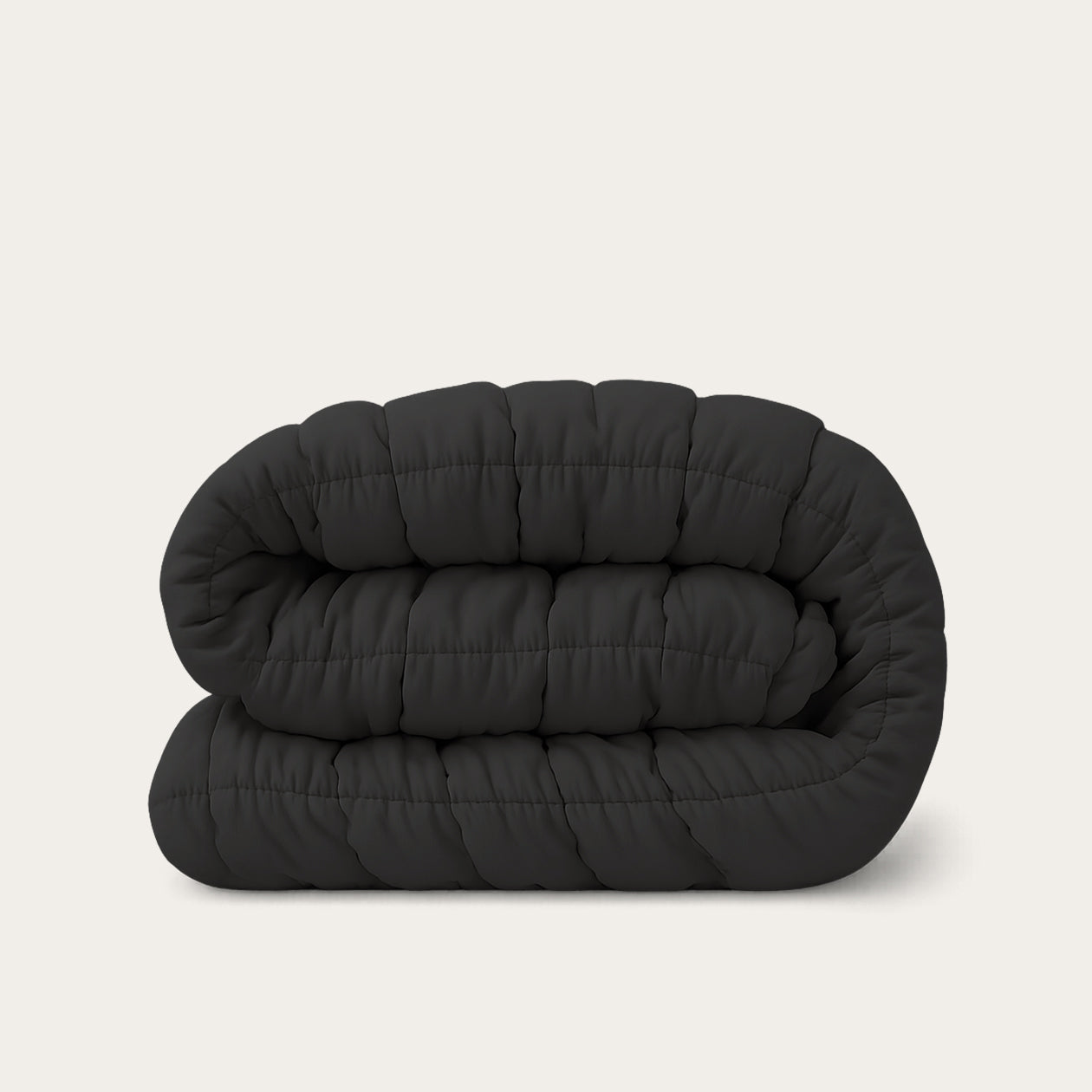 HappyBed Puffy zwart dekbed voor het hele jaar, zacht, hypoallergeen en sneldrogend