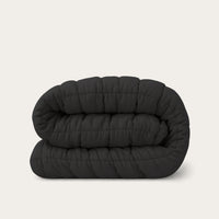 HappyBed Puffy zwart dekbed voor het hele jaar, zacht, hypoallergeen en sneldrogend