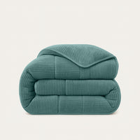 HappyBed Rib Sagebrush Green - Couette pour toute l'année