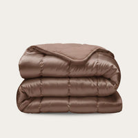 HappyBed Satijn Bronze dekbed voor het hele jaar, luxe en hypoallergeen, sneldrogend en ademend